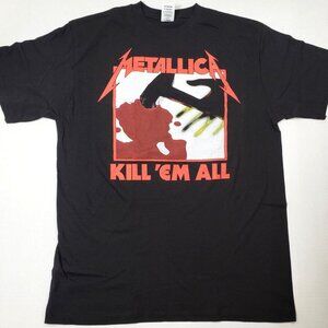 Metallica T-Shirt Kill Em All Heavy Metal Rock Band Music Fan Graphic 86